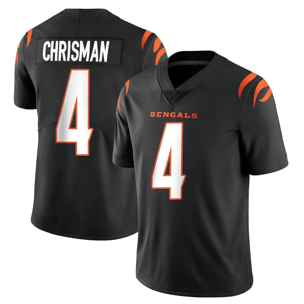 Men's Cincinnati Bengals Drue Chrisman Nike Team Color Vapor Untouchable Limited Black Jersey Men's Cincinnati Bengals Drue Chrisman Nike Team Color Vapor Untouchable Limited Black Jersey