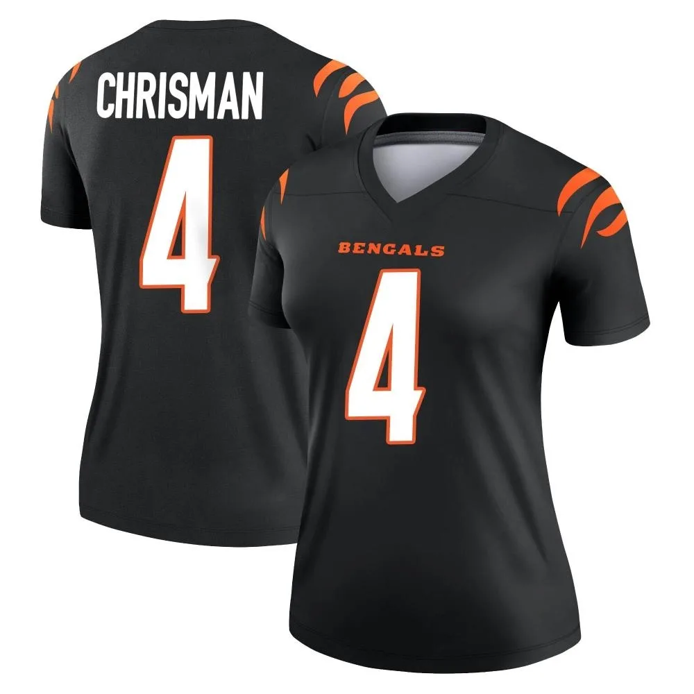 Women's Cincinnati Bengals Drue Chrisman Nike Legend Black Jersey Women's Cincinnati Bengals Drue Chrisman Nike Legend Black Jersey