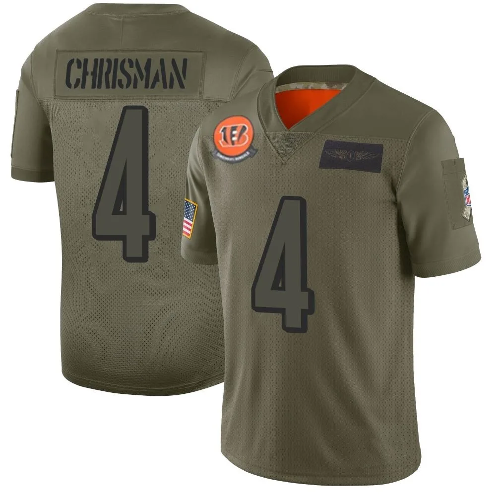 Youth Cincinnati Bengals Drue Chrisman Nike 2019 Salute to Service Limited Camo Jersey Youth Cincinnati Bengals Drue Chrisman Nike 2019 Salute to Service Limited Camo Jersey