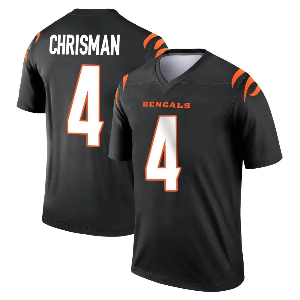 Youth Cincinnati Bengals Drue Chrisman Nike Legend Black Jersey Youth Cincinnati Bengals Drue Chrisman Nike Legend Black Jersey