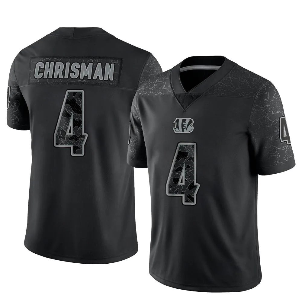 Youth Cincinnati Bengals Drue Chrisman Nike Reflective Limited Black Jersey Youth Cincinnati Bengals Drue Chrisman Nike Reflective Limited Black Jersey