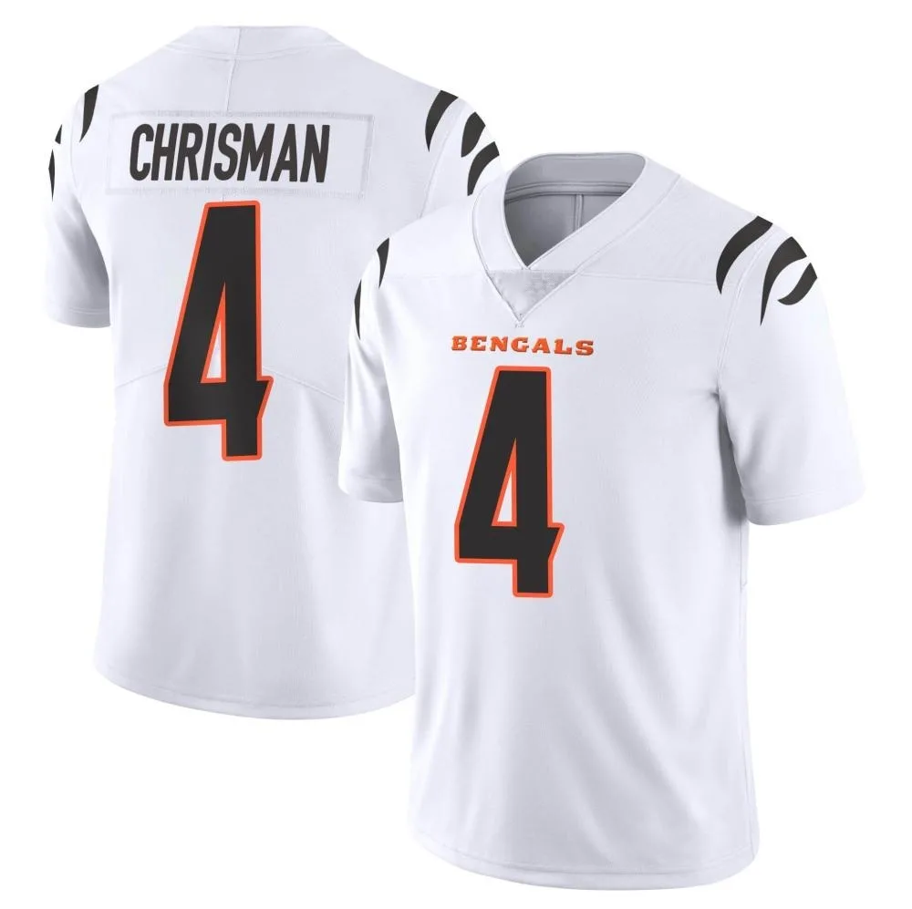 Youth Cincinnati Bengals Drue Chrisman Nike Vapor Untouchable Limited White Jersey Youth Cincinnati Bengals Drue Chrisman Nike Vapor Untouchable Limited White Jersey
