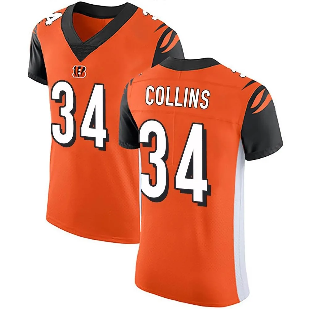 Men's Cincinnati Bengals Elijah Collins Nike Alternate Vapor Untouchable Elite Orange Jersey Men's Cincinnati Bengals Elijah Collins Nike Alternate Vapor Untouchable Elite Orange Jersey