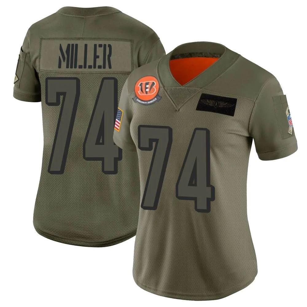 Women's Cincinnati Bengals Eric Miller Nike 2019 Salute to Service Limited Camo Jersey Women's Cincinnati Bengals Eric Miller Nike 2019 Salute to Service Limited Camo Jersey