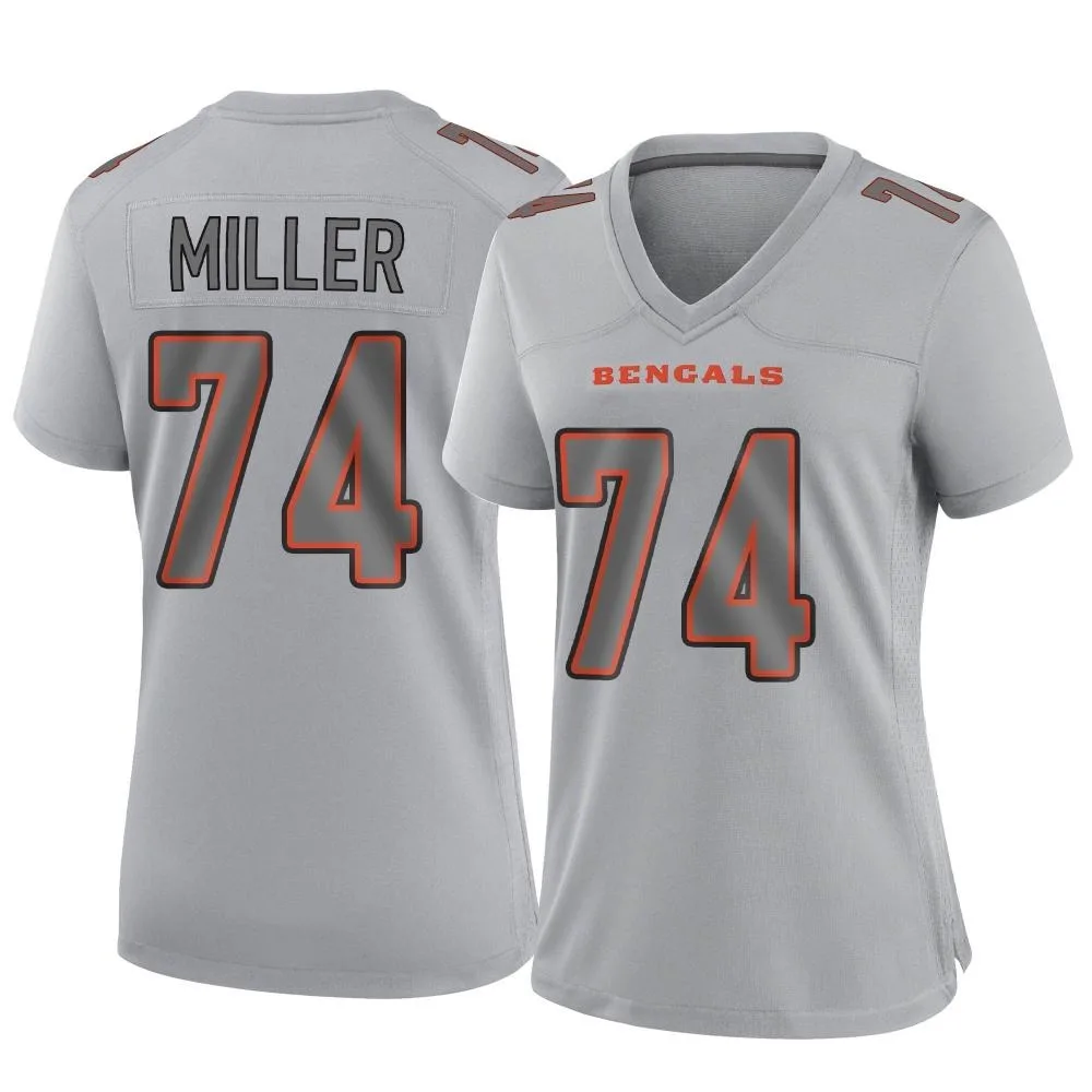 Women's Cincinnati Bengals Eric Miller Nike Atmosphere Fashion Game Gray Jersey Women's Cincinnati Bengals Eric Miller Nike Atmosphere Fashion Game Gray Jersey