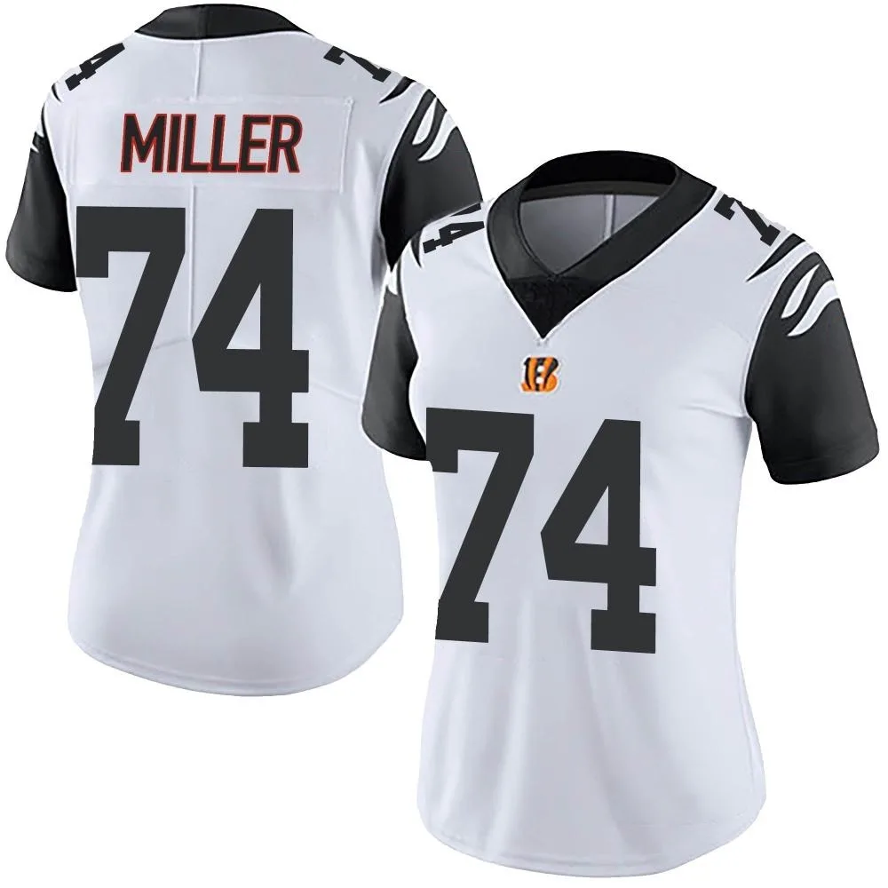 Women's Cincinnati Bengals Eric Miller Nike Color Rush Vapor Untouchable Limited White Jersey Women's Cincinnati Bengals Eric Miller Nike Color Rush Vapor Untouchable Limited White Jersey