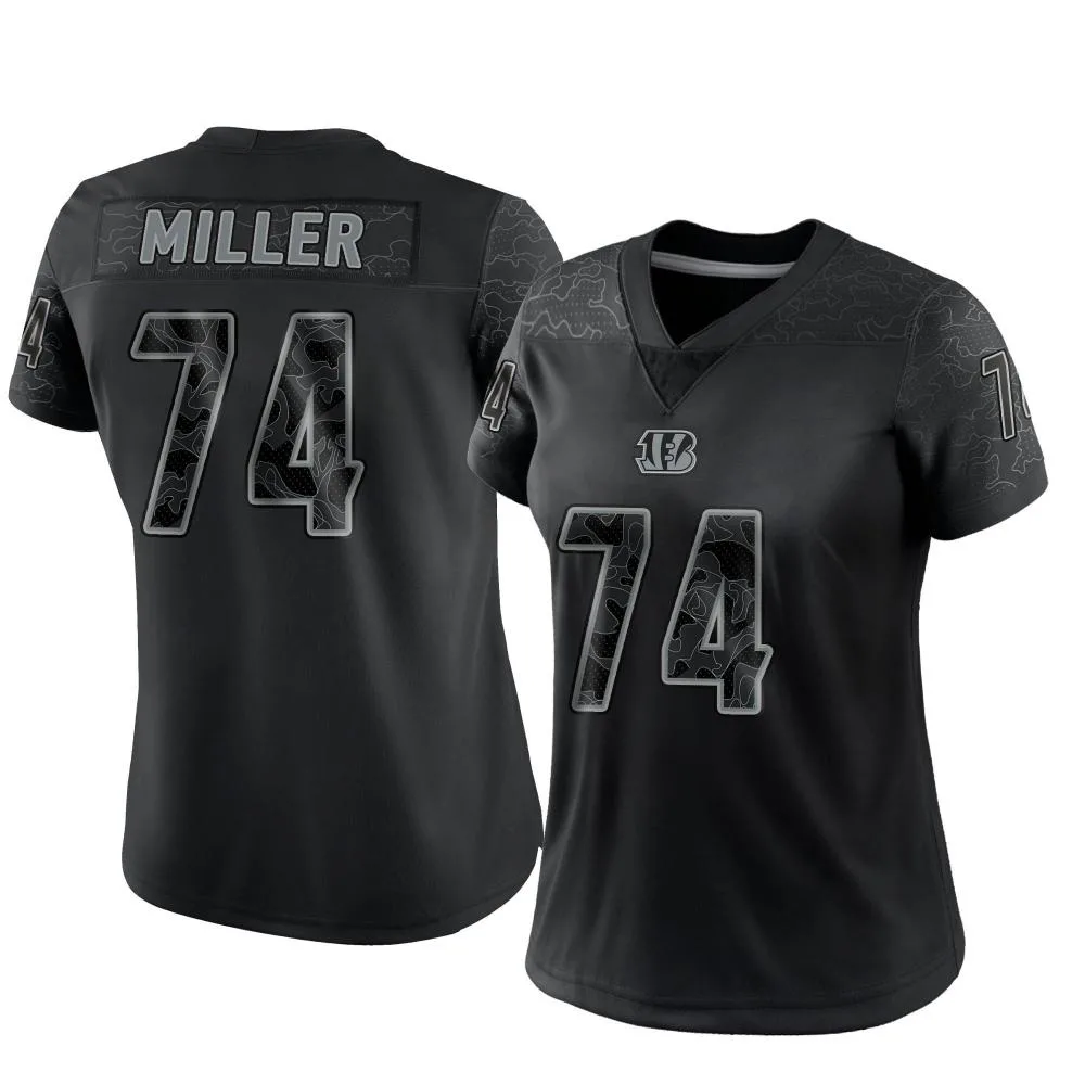 Women's Cincinnati Bengals Eric Miller Nike Reflective Limited Black Jersey Women's Cincinnati Bengals Eric Miller Nike Reflective Limited Black Jersey