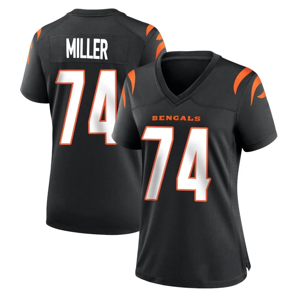 Women's Cincinnati Bengals Eric Miller Nike Team Color Game Black Jersey Women's Cincinnati Bengals Eric Miller Nike Team Color Game Black Jersey