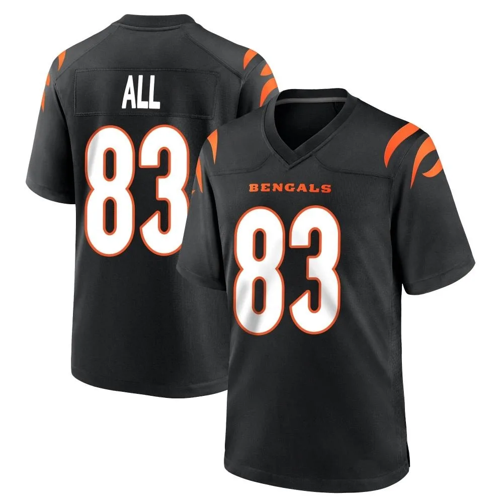 Men's Cincinnati Bengals Erick All Jr. Nike Team Color Game Black Jersey Men's Cincinnati Bengals Erick All Jr. Nike Team Color Game Black Jersey