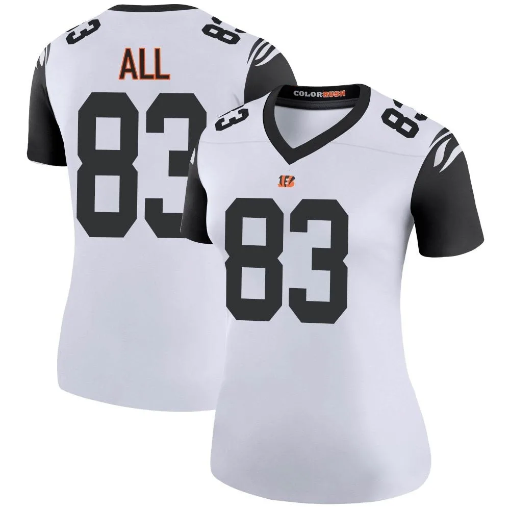 Women's Cincinnati Bengals Erick All Jr. Nike Color Rush Legend White Jersey Women's Cincinnati Bengals Erick All Jr. Nike Color Rush Legend White Jersey