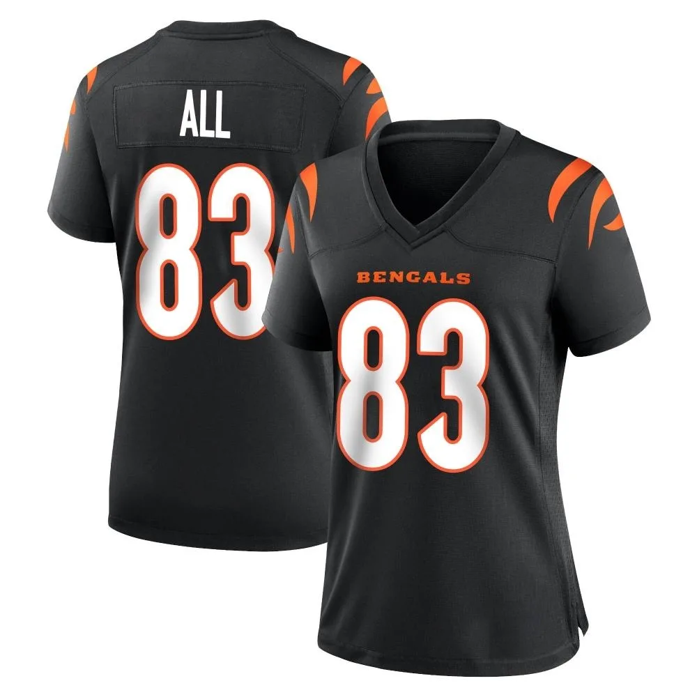 Women's Cincinnati Bengals Erick All Jr. Nike Team Color Game Black Jersey Women's Cincinnati Bengals Erick All Jr. Nike Team Color Game Black Jersey