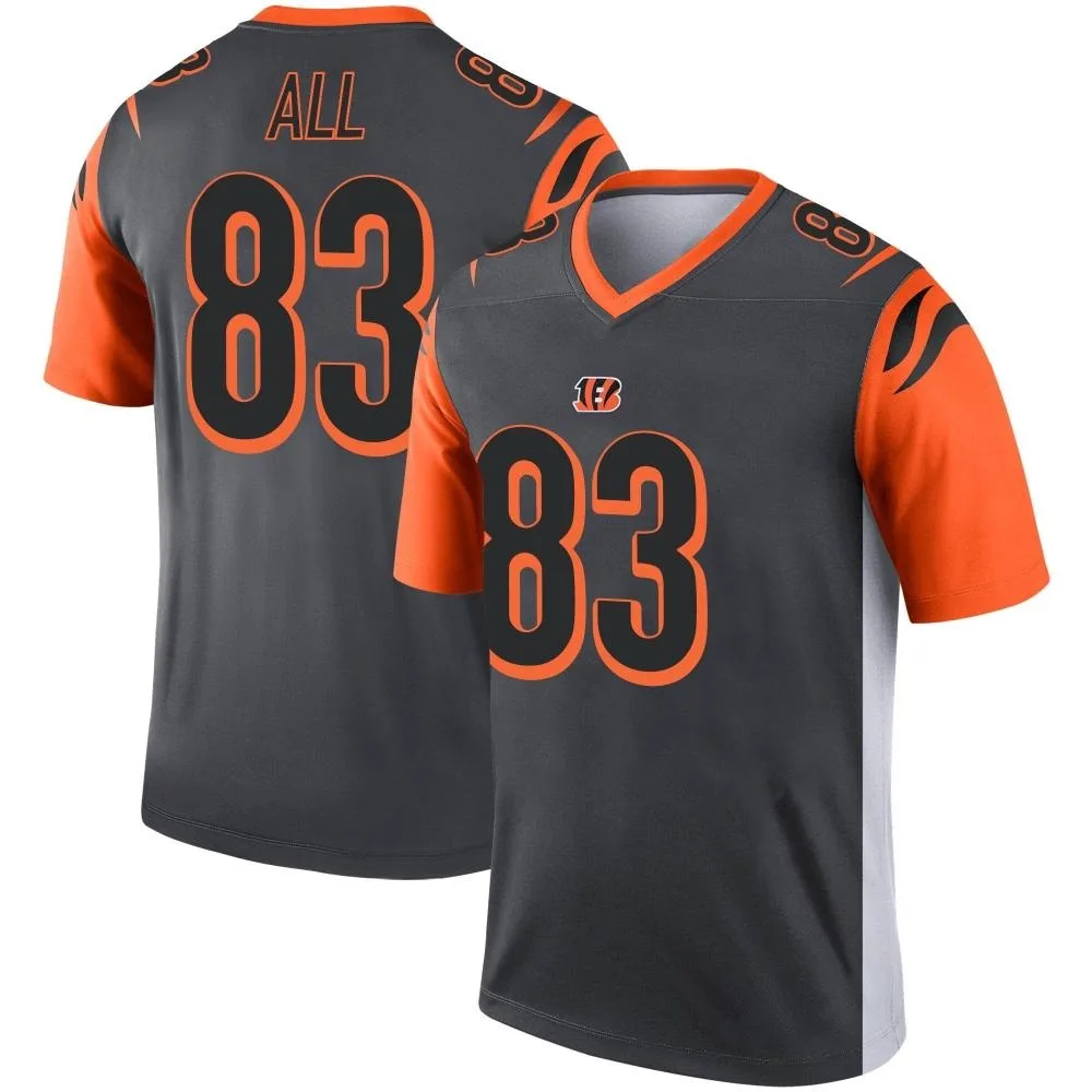 Youth Cincinnati Bengals Erick All Jr. Nike Silver Legend Jersey Youth Cincinnati Bengals Erick All Jr. Nike Silver Legend Jersey