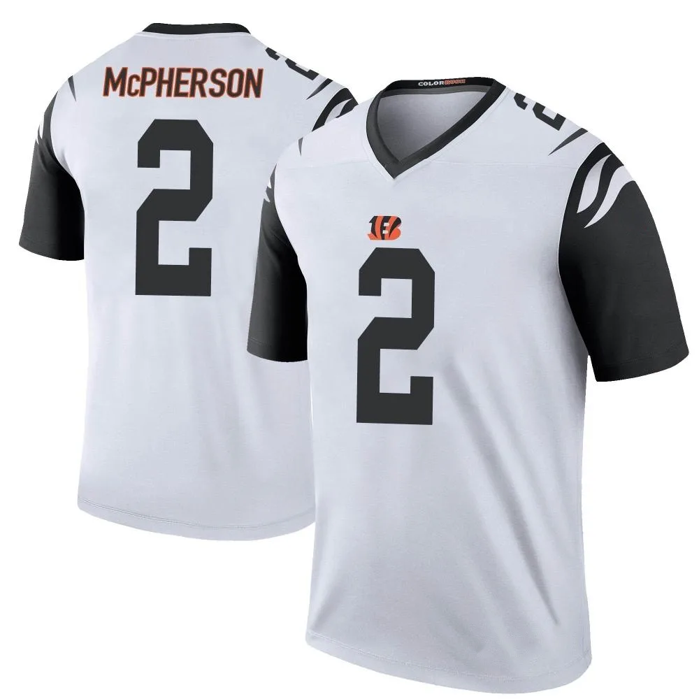 Men's Cincinnati Bengals Evan Mcpherson Nike Color Rush Legend White Jersey Men's Cincinnati Bengals Evan Mcpherson Nike Color Rush Legend White Jersey