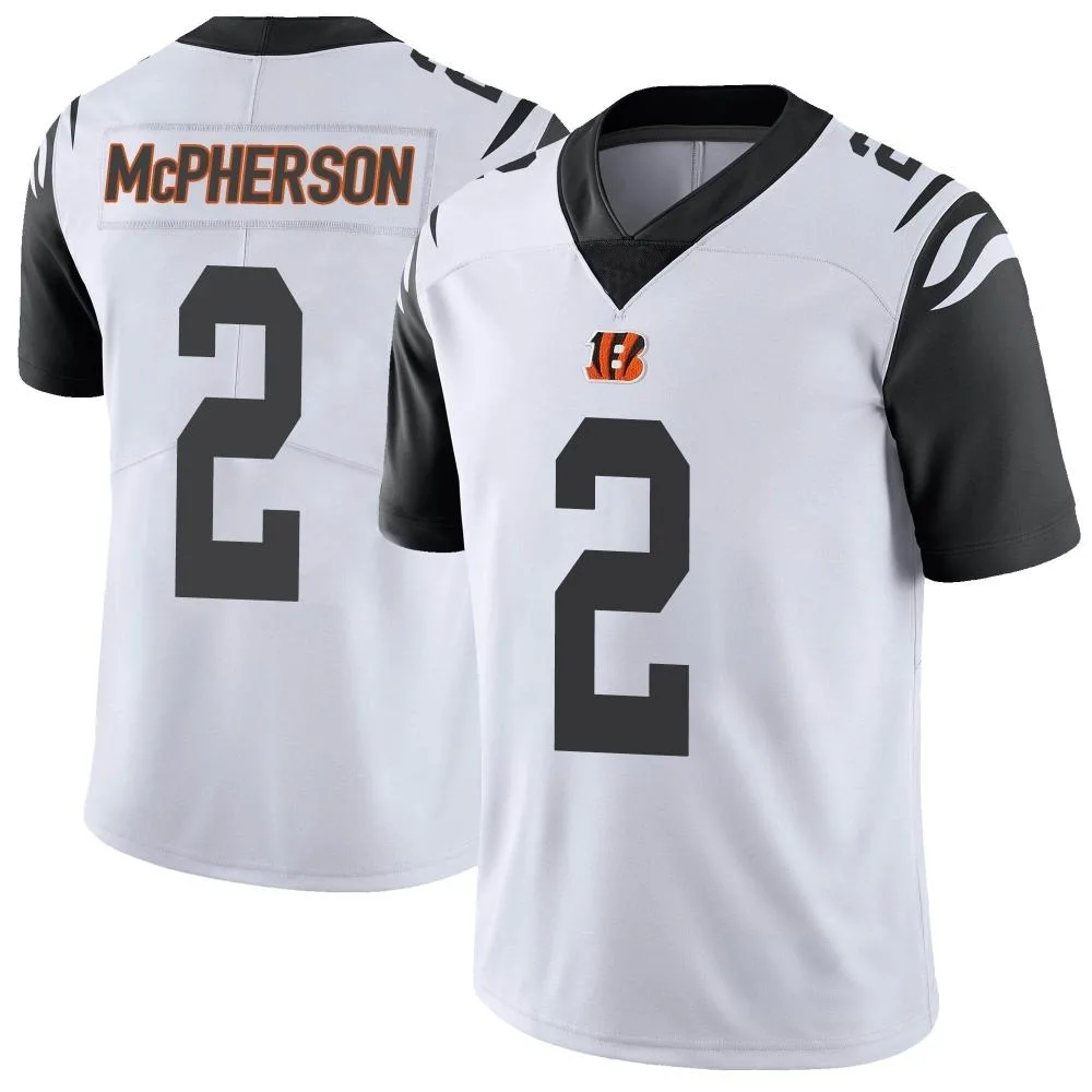 Men's Cincinnati Bengals Evan Mcpherson Nike Color Rush Vapor Untouchable Limited White Jersey Men's Cincinnati Bengals Evan Mcpherson Nike Color Rush Vapor Untouchable Limited White Jersey