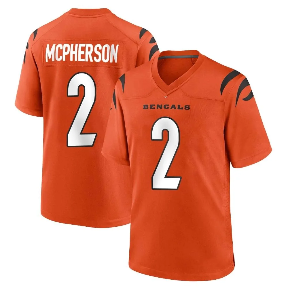 Men's Cincinnati Bengals Evan Mcpherson Nike Game Orange Jersey Men's Cincinnati Bengals Evan Mcpherson Nike Game Orange Jersey