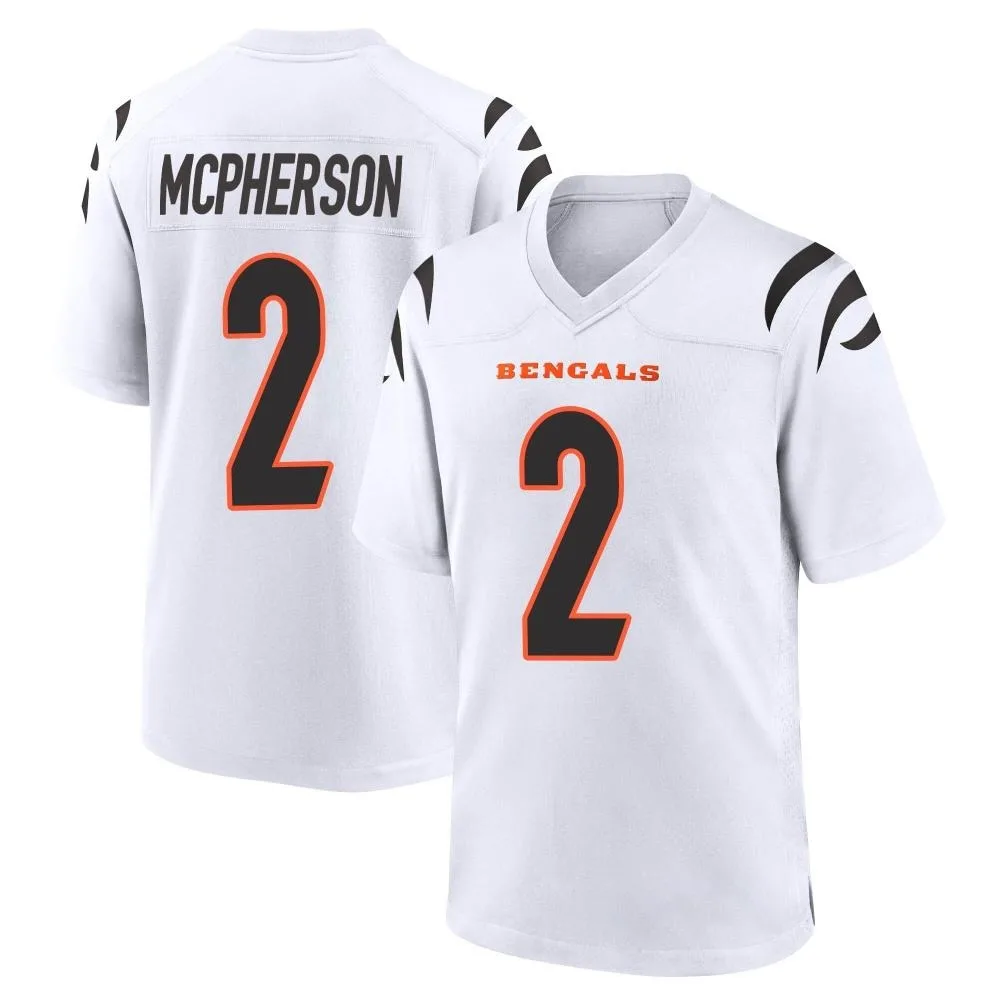 Men's Cincinnati Bengals Evan Mcpherson Nike Game White Jersey Men's Cincinnati Bengals Evan Mcpherson Nike Game White Jersey