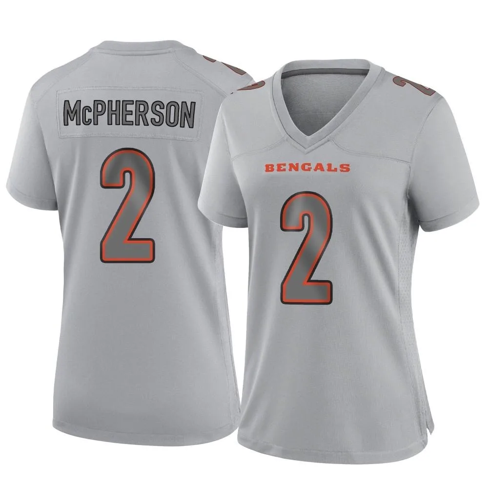 Women's Cincinnati Bengals Evan Mcpherson Nike Atmosphere Fashion Game Gray Jersey Women's Cincinnati Bengals Evan Mcpherson Nike Atmosphere Fashion Game Gray Jersey