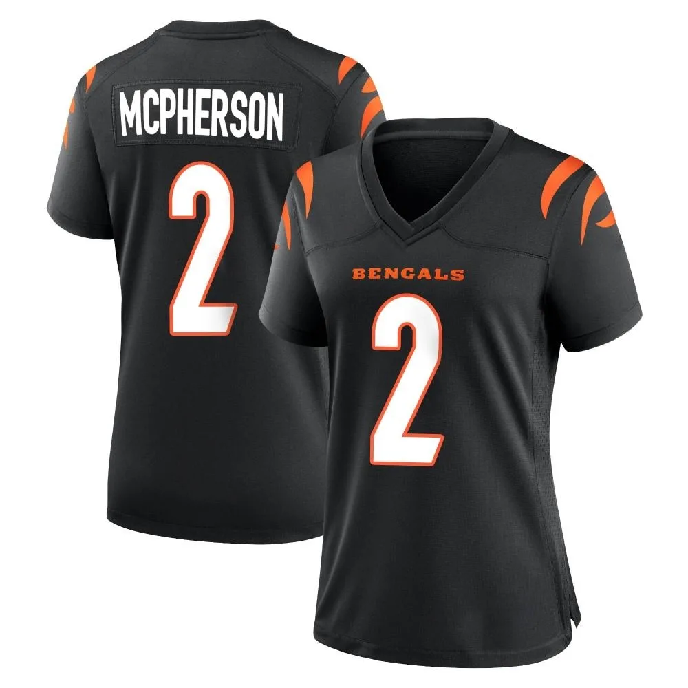 Women's Cincinnati Bengals Evan Mcpherson Nike Team Color Game Black Jersey Women's Cincinnati Bengals Evan Mcpherson Nike Team Color Game Black Jersey