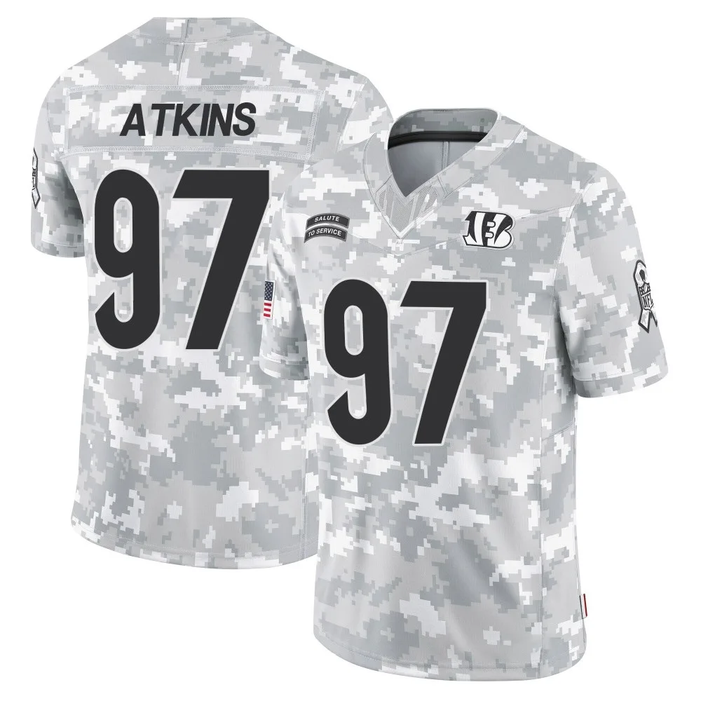 Youth Cincinnati Bengals Geno Atkins Nike 2024 Salute to Service Limited Arctic Camo Jersey Youth Cincinnati Bengals Geno Atkins Nike 2024 Salute to Service Limited Arctic Camo Jersey