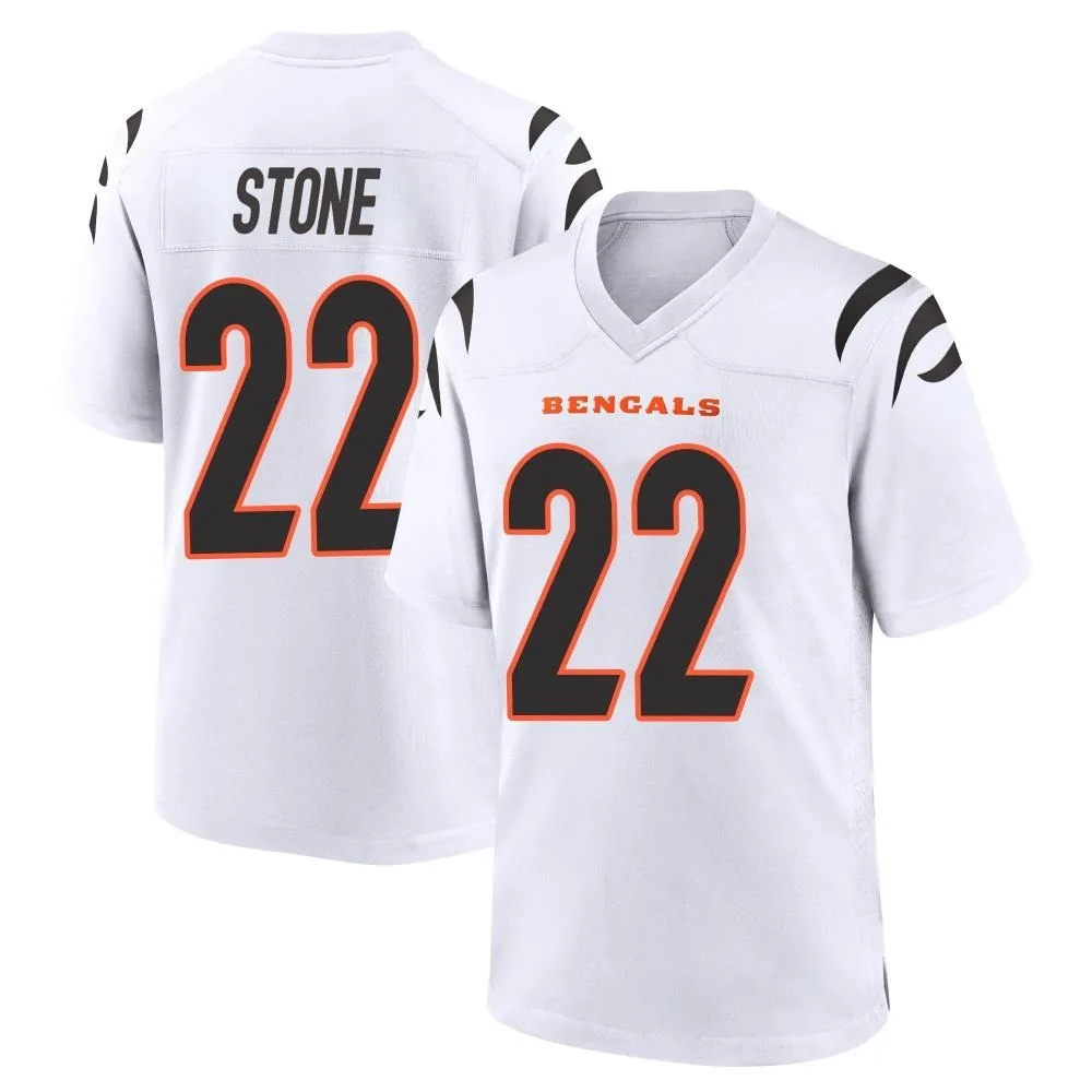 Youth Cincinnati Bengals Geno Stone Nike Game White Jersey Youth Cincinnati Bengals Geno Stone Nike Game White Jersey