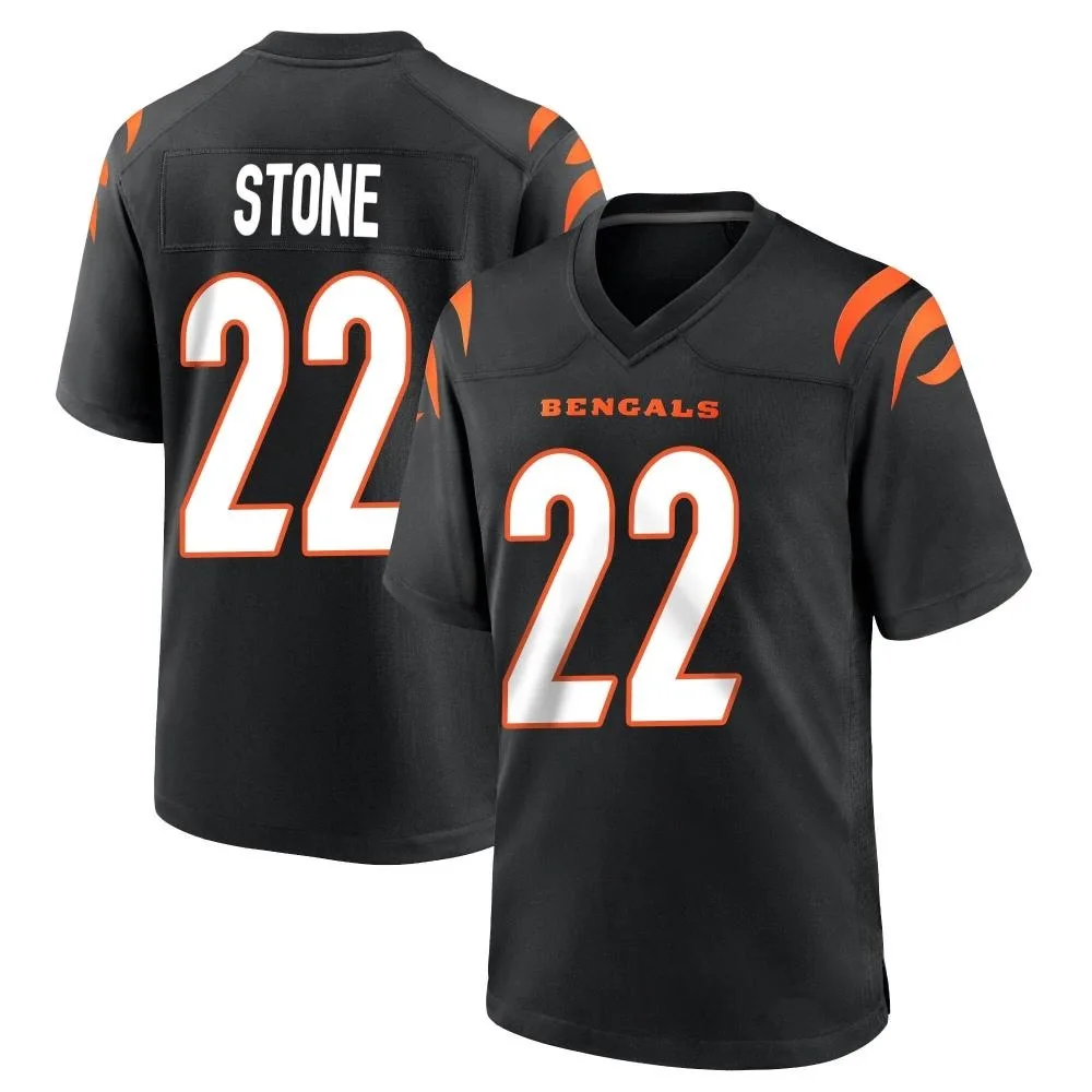 Youth Cincinnati Bengals Geno Stone Nike Team Color Game Black Jersey Youth Cincinnati Bengals Geno Stone Nike Team Color Game Black Jersey