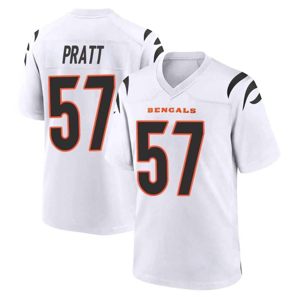 Men's Cincinnati Bengals Germaine Pratt Nike Game White Jersey Men's Cincinnati Bengals Germaine Pratt Nike Game White Jersey