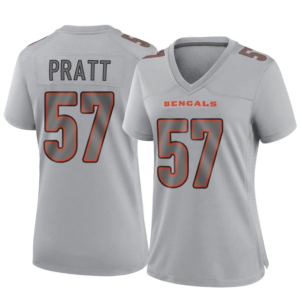 Women's Cincinnati Bengals Germaine Pratt Nike Atmosphere Fashion Game Gray Jersey Women's Cincinnati Bengals Germaine Pratt Nike Atmosphere Fashion Game Gray Jersey