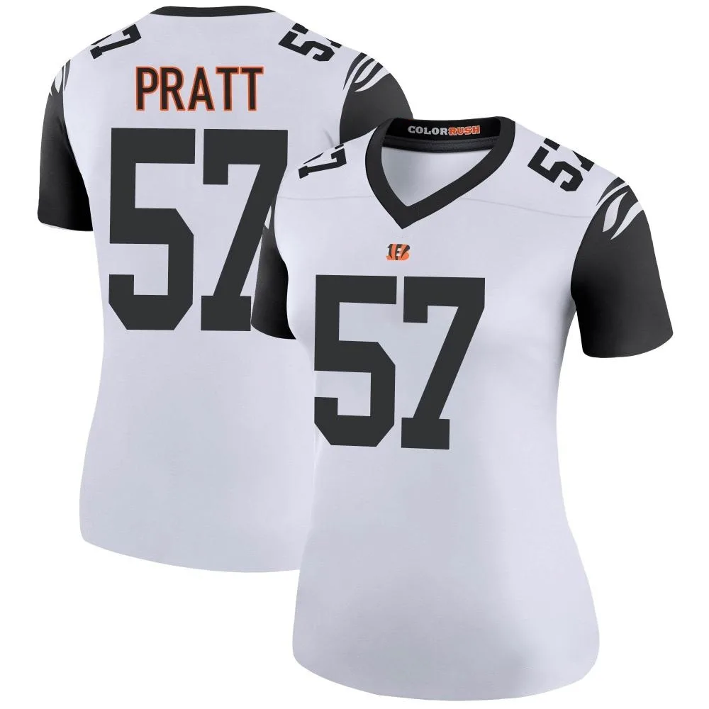 Women's Cincinnati Bengals Germaine Pratt Nike Color Rush Legend White Jersey Women's Cincinnati Bengals Germaine Pratt Nike Color Rush Legend White Jersey