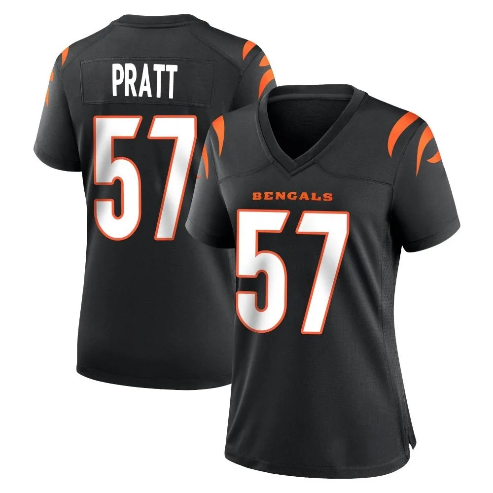 Women's Cincinnati Bengals Germaine Pratt Nike Team Color Game Black Jersey Women's Cincinnati Bengals Germaine Pratt Nike Team Color Game Black Jersey