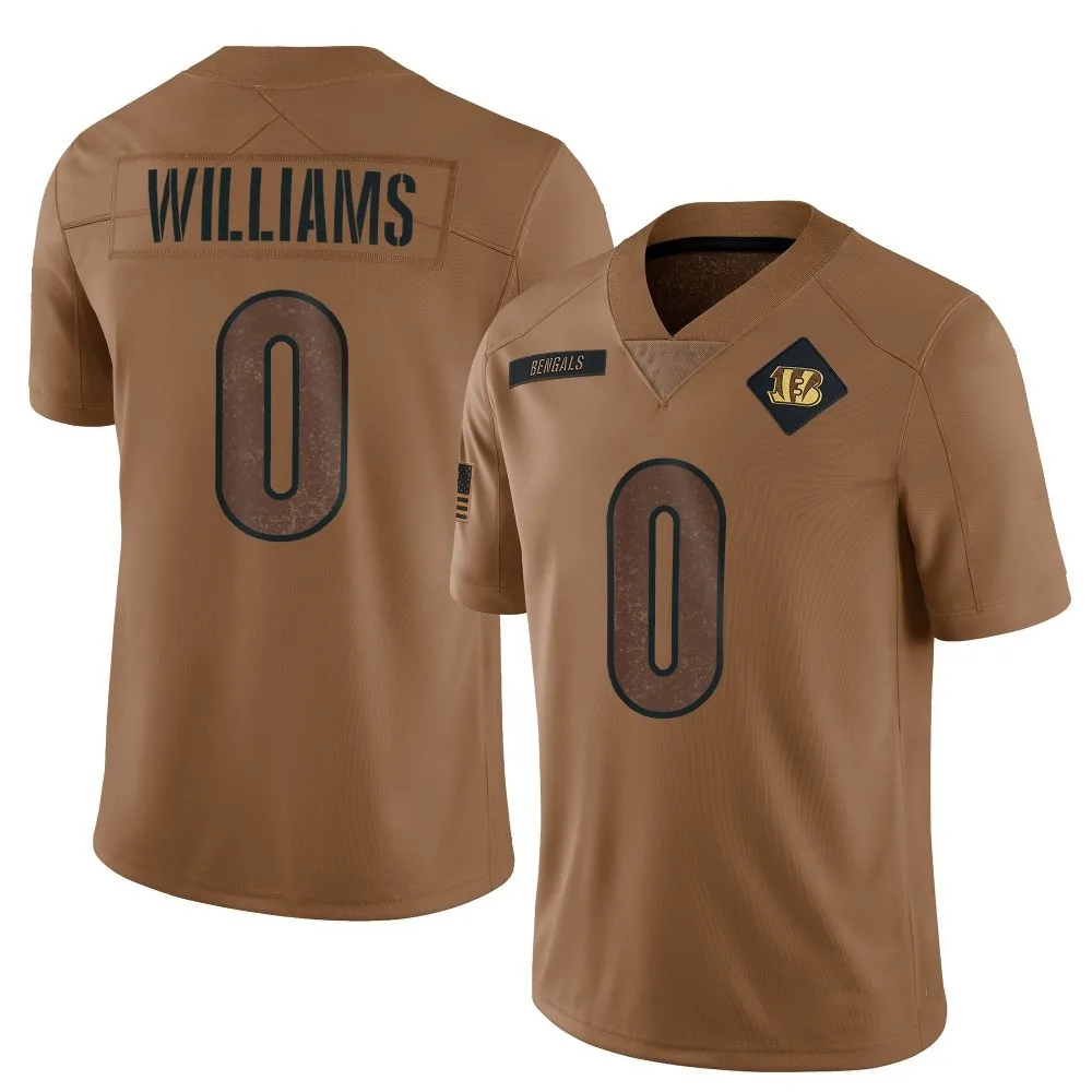 Men's Cincinnati Bengals Isaiah Williams Nike 2023 Salute To Service Limited Brown Jersey Men's Cincinnati Bengals Isaiah Williams Nike 2023 Salute To Service Limited Brown Jersey