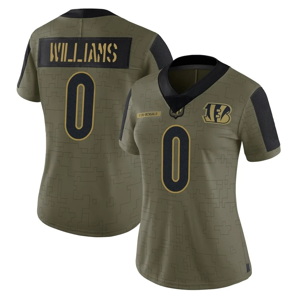 Women's Cincinnati Bengals Isaiah Williams Nike 2021 Salute To Service Limited Olive Jersey Women's Cincinnati Bengals Isaiah Williams Nike 2021 Salute To Service Limited Olive Jersey