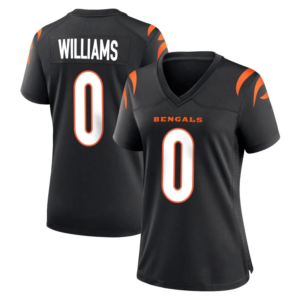 Women's Cincinnati Bengals Isaiah Williams Nike Team Color Game Black Jersey Women's Cincinnati Bengals Isaiah Williams Nike Team Color Game Black Jersey