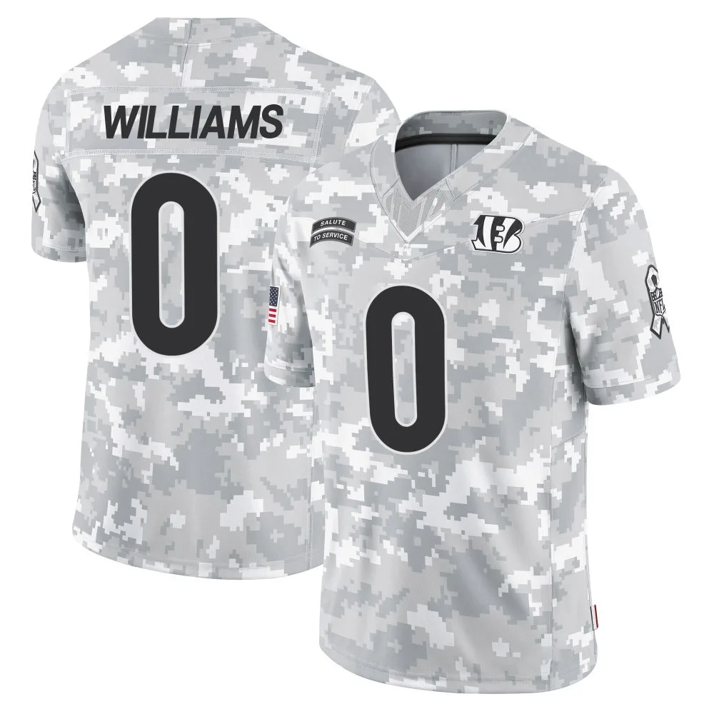 Youth Cincinnati Bengals Isaiah Williams Nike 2024 Salute to Service Limited Arctic Camo Jersey Youth Cincinnati Bengals Isaiah Williams Nike 2024 Salute to Service Limited Arctic Camo Jersey