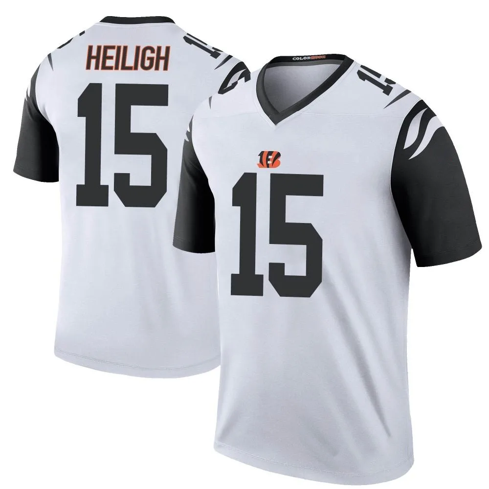 Men's Cincinnati Bengals Jaivon Heiligh Nike Color Rush Legend White Jersey Men's Cincinnati Bengals Jaivon Heiligh Nike Color Rush Legend White Jersey