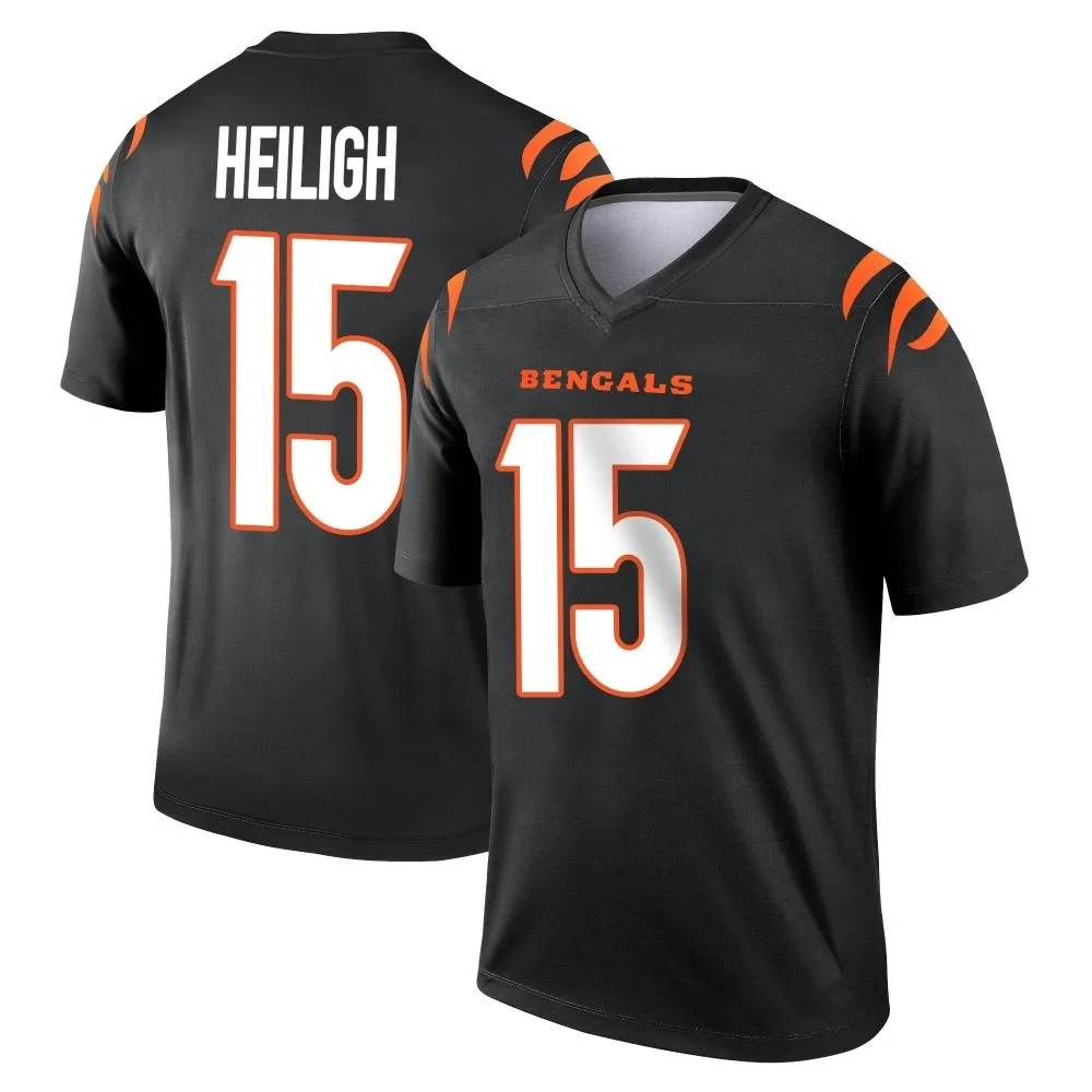 Men's Cincinnati Bengals Jaivon Heiligh Nike Legend Black Jersey Men's Cincinnati Bengals Jaivon Heiligh Nike Legend Black Jersey