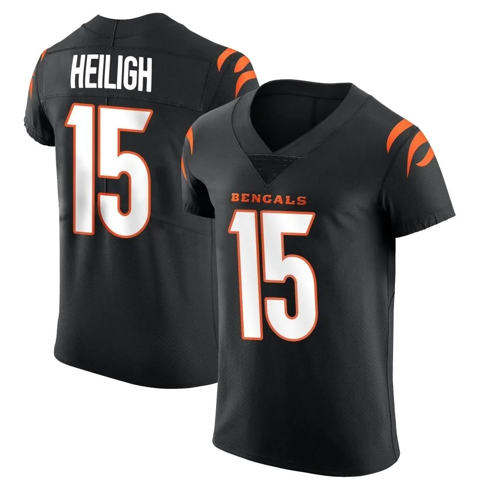 Men's Cincinnati Bengals Jaivon Heiligh Nike Team Color Vapor Untouchable Elite Black Jersey Men's Cincinnati Bengals Jaivon Heiligh Nike Team Color Vapor Untouchable Elite Black Jersey