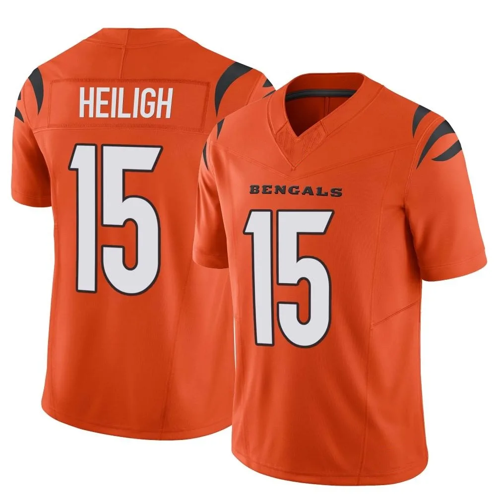 Men's Cincinnati Bengals Jaivon Heiligh Nike Vapor F.U.S.E. Limited Orange Jersey Men's Cincinnati Bengals Jaivon Heiligh Nike Vapor F.U.S.E. Limited Orange Jersey