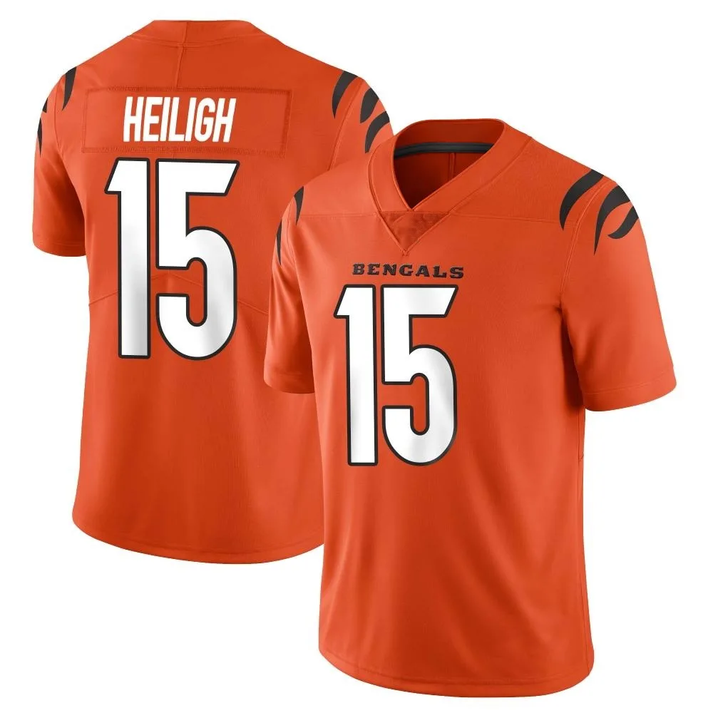 Men's Cincinnati Bengals Jaivon Heiligh Nike Vapor Untouchable Limited Orange Jersey Men's Cincinnati Bengals Jaivon Heiligh Nike Vapor Untouchable Limited Orange Jersey