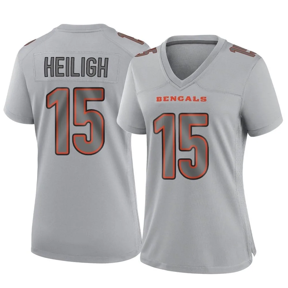 Women's Cincinnati Bengals Jaivon Heiligh Nike Atmosphere Fashion Game Gray Jersey Women's Cincinnati Bengals Jaivon Heiligh Nike Atmosphere Fashion Game Gray Jersey