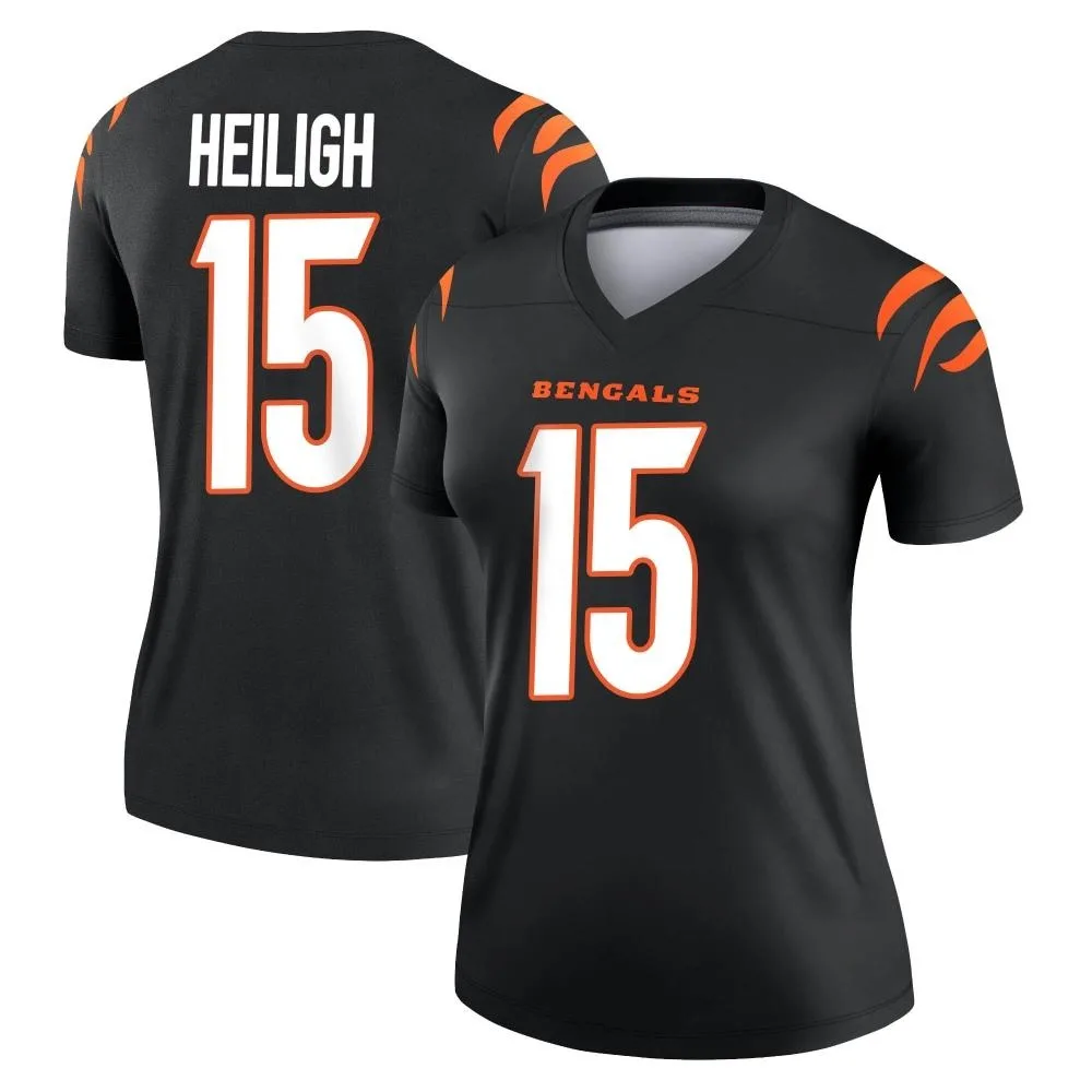 Women's Cincinnati Bengals Jaivon Heiligh Nike Legend Black Jersey Women's Cincinnati Bengals Jaivon Heiligh Nike Legend Black Jersey