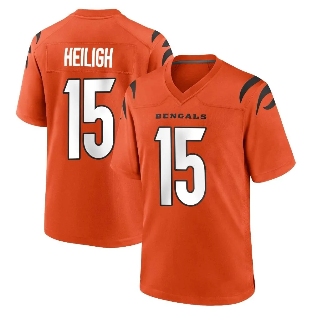 Youth Cincinnati Bengals Jaivon Heiligh Nike Game Orange Jersey Youth Cincinnati Bengals Jaivon Heiligh Nike Game Orange Jersey