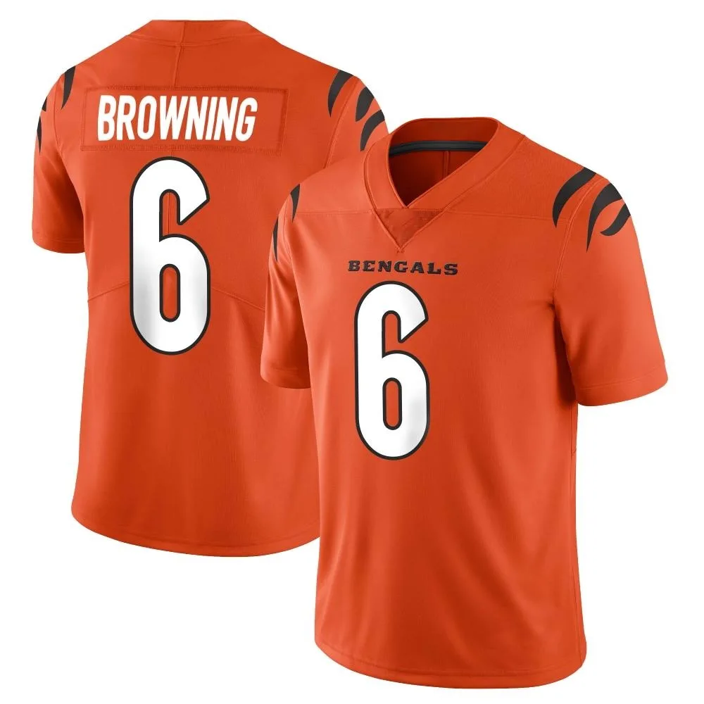 Youth Cincinnati Bengals Jake Browning Nike Vapor Untouchable Limited Orange Jersey Youth Cincinnati Bengals Jake Browning Nike Vapor Untouchable Limited Orange Jersey