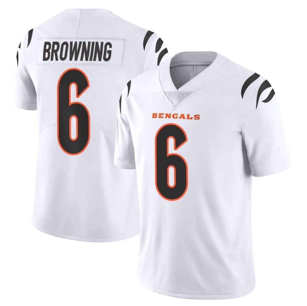 Youth Cincinnati Bengals Jake Browning Nike Vapor Untouchable Limited White Jersey Youth Cincinnati Bengals Jake Browning Nike Vapor Untouchable Limited White Jersey