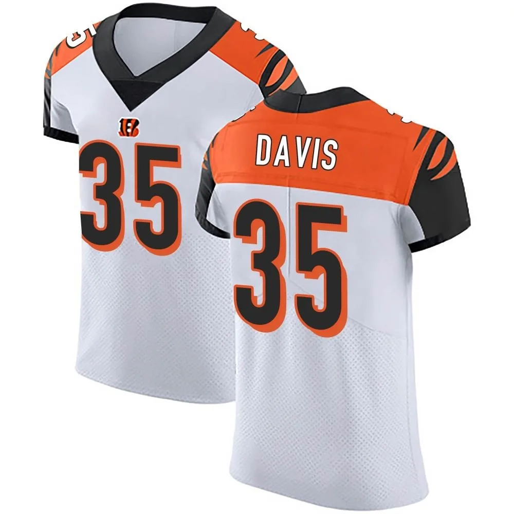 Men's Cincinnati Bengals Jalen Davis Nike Vapor Untouchable Elite White Jersey Men's Cincinnati Bengals Jalen Davis Nike Vapor Untouchable Elite White Jersey