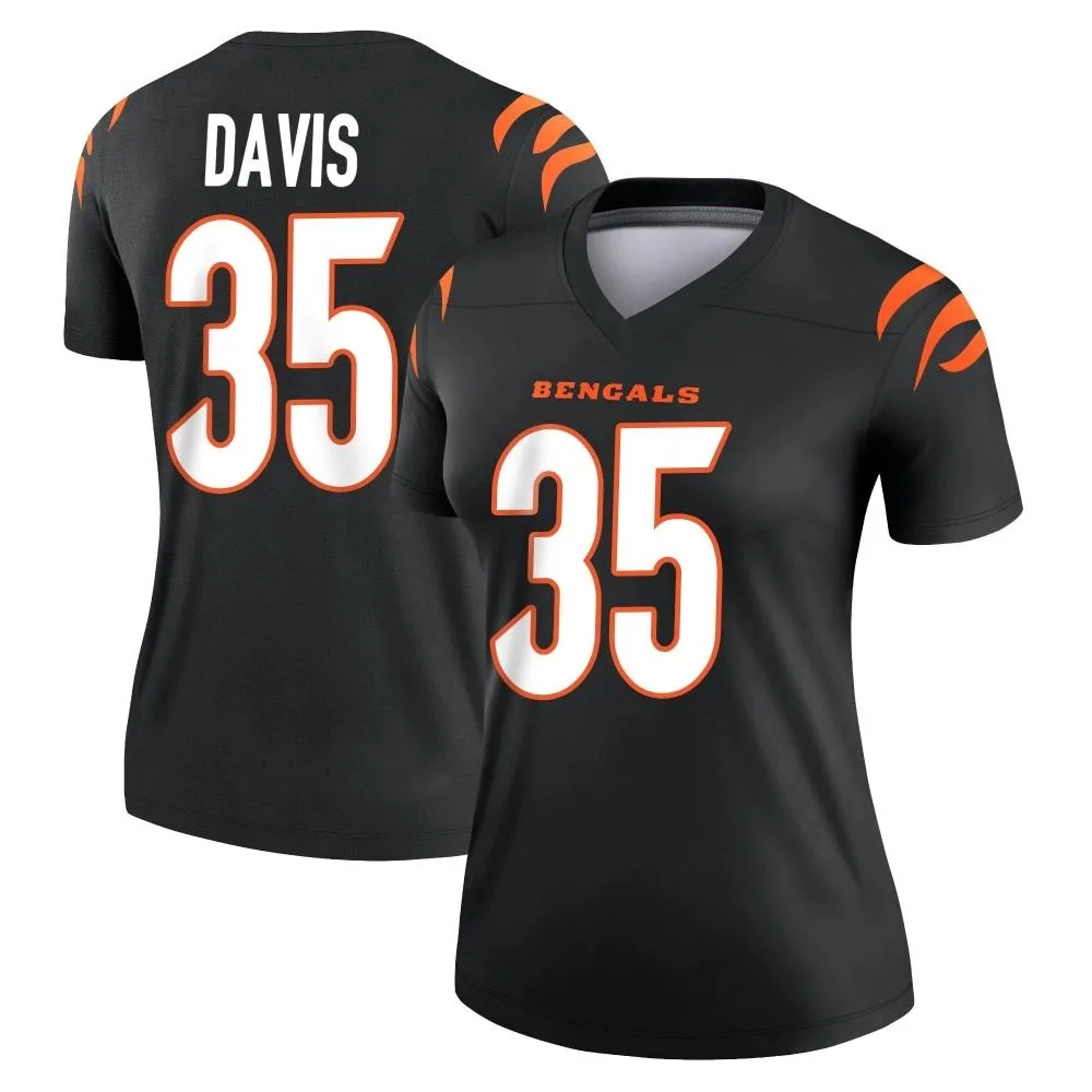 Women's Cincinnati Bengals Jalen Davis Nike Legend Black Jersey Women's Cincinnati Bengals Jalen Davis Nike Legend Black Jersey