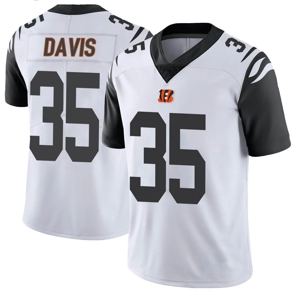 Youth Cincinnati Bengals Jalen Davis Nike Color Rush Vapor Untouchable Limited White Jersey Youth Cincinnati Bengals Jalen Davis Nike Color Rush Vapor Untouchable Limited White Jersey