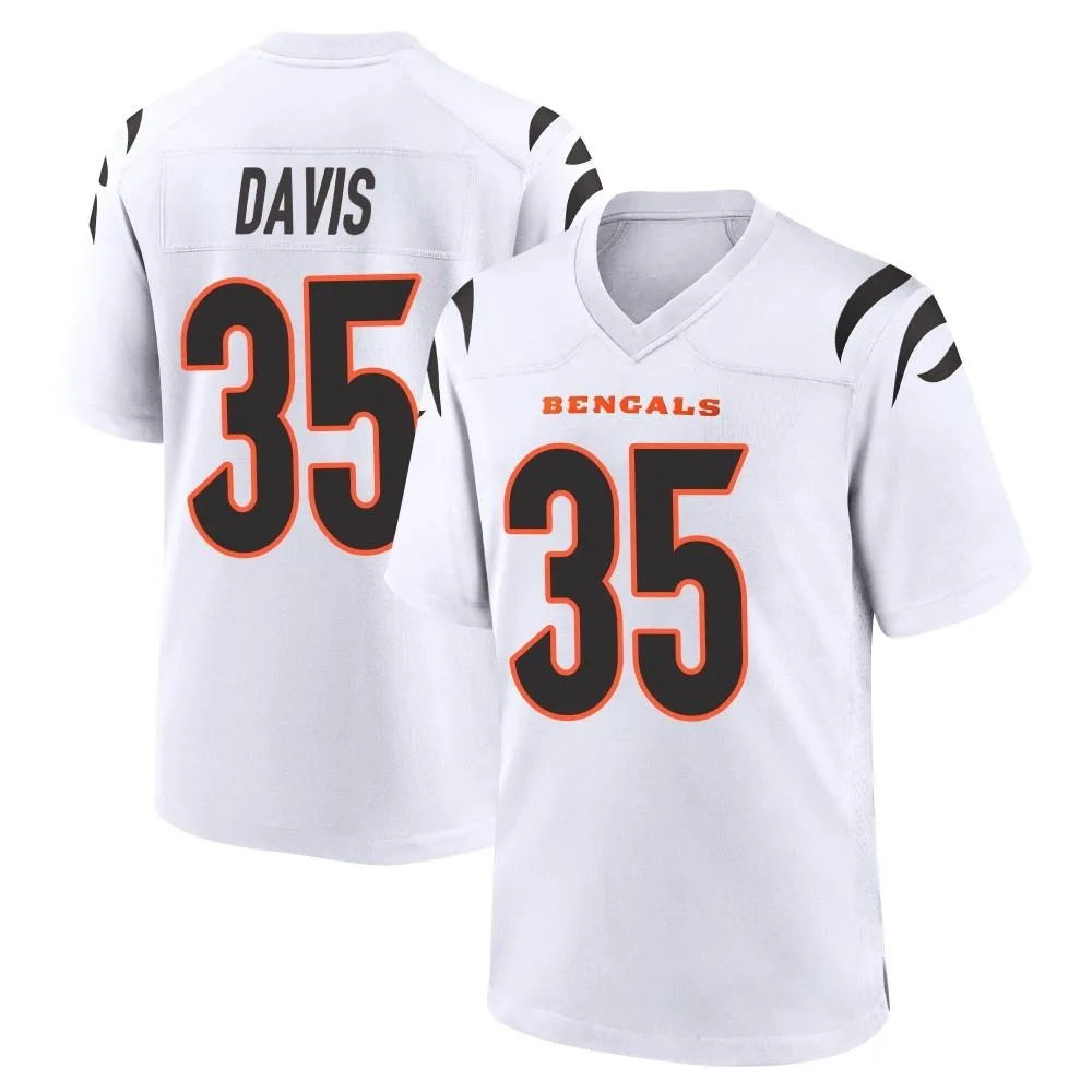 Youth Cincinnati Bengals Jalen Davis Nike Game White Jersey Youth Cincinnati Bengals Jalen Davis Nike Game White Jersey