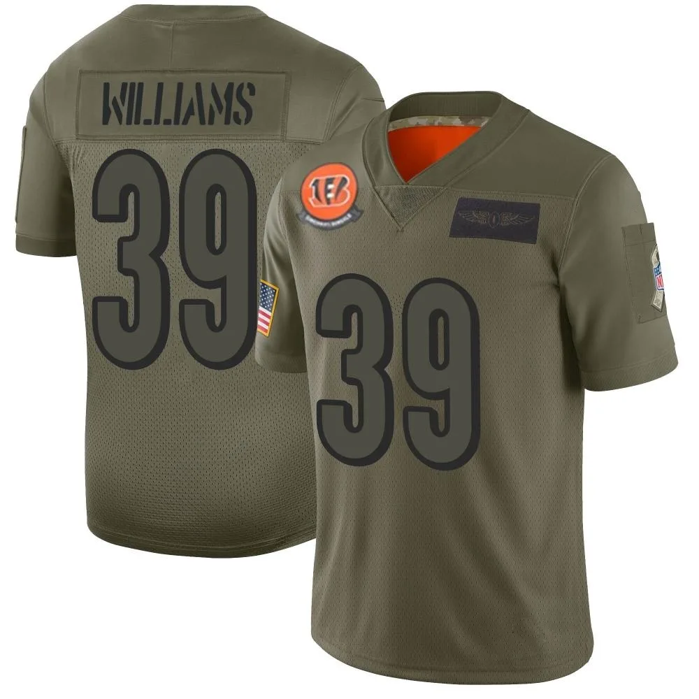 Men's Cincinnati Bengals Jarveon Williams Nike 2019 Salute to Service Limited Camo Jersey Men's Cincinnati Bengals Jarveon Williams Nike 2019 Salute to Service Limited Camo Jersey
