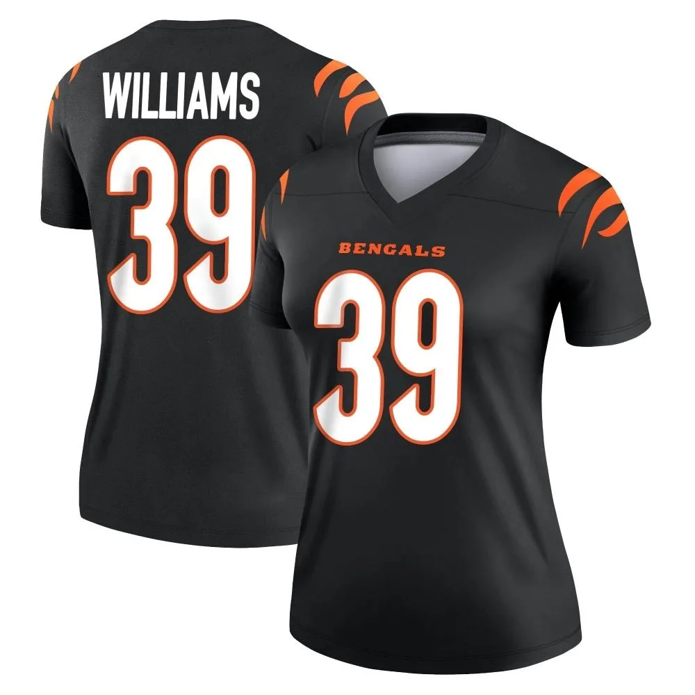 Women's Cincinnati Bengals Jarveon Williams Nike Legend Black Jersey Women's Cincinnati Bengals Jarveon Williams Nike Legend Black Jersey