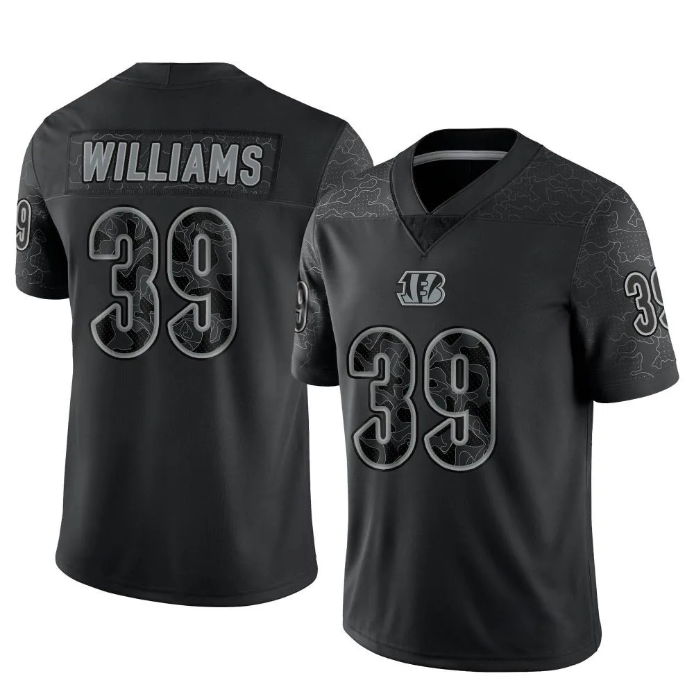 Youth Cincinnati Bengals Jarveon Williams Nike Reflective Limited Black Jersey Youth Cincinnati Bengals Jarveon Williams Nike Reflective Limited Black Jersey